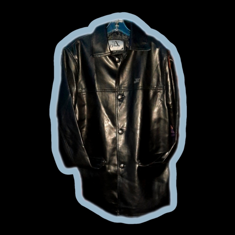 Giorgio Armani Black Leather Jacket